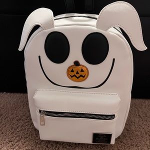 Disney Loungefly The Nightmare Before Christmas White Zero Backpack Bag